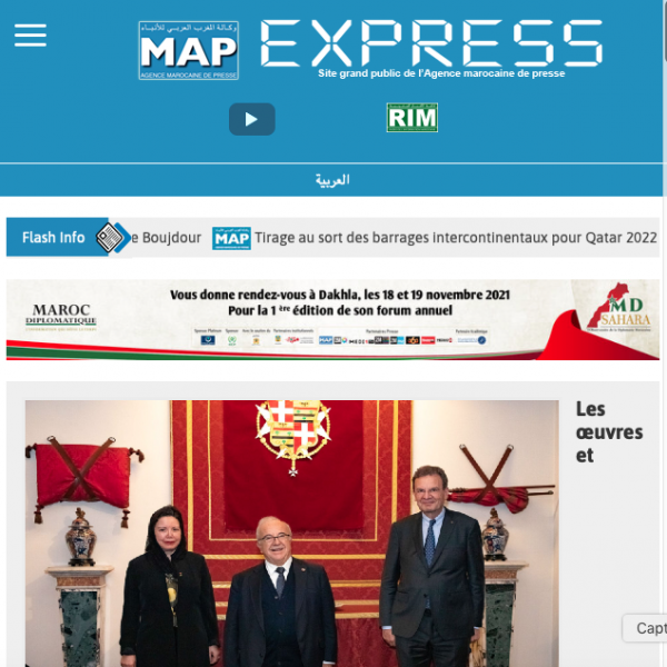 initiatives proactives de SM le Roi hautement saluées par le Souverain de l’Ordre de Malte